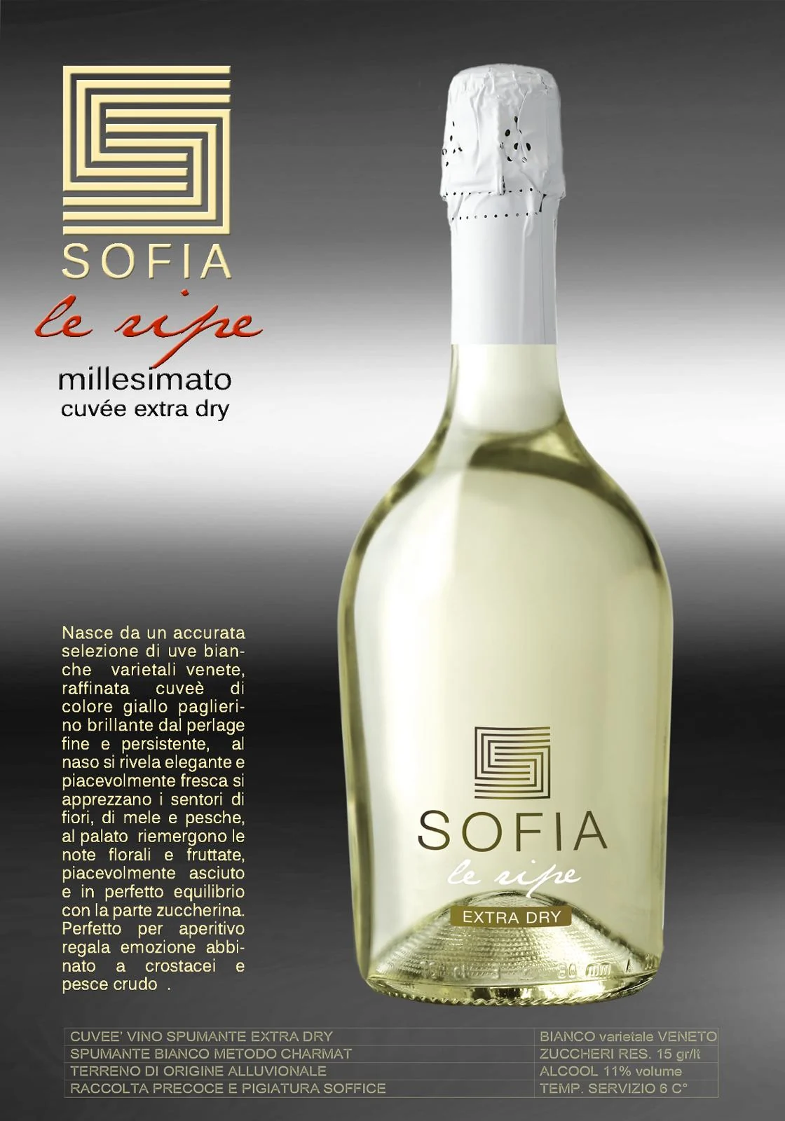 SOFIA Le Ripe Millesimato Cuvée Extra Dry